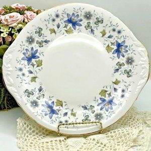 Handled Cake Plate Colclough Rhapsody in Blue 1970s England